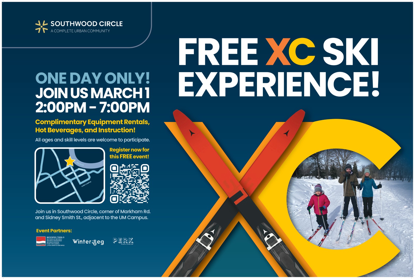 Free XC Ski Experience at Southwood Circle!